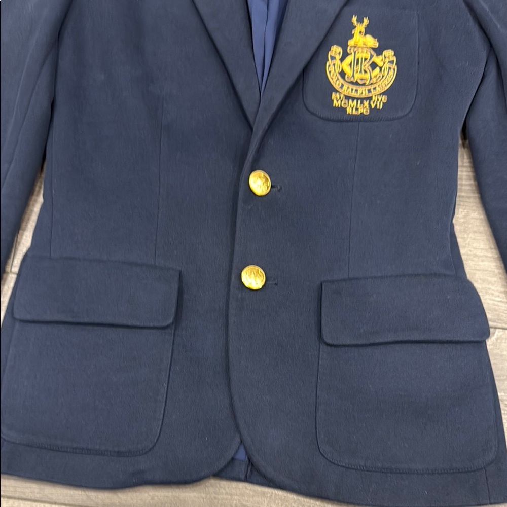 Polo Ralph Lauren Navy Blazer with Gold Buttons - Picture 4 of 9